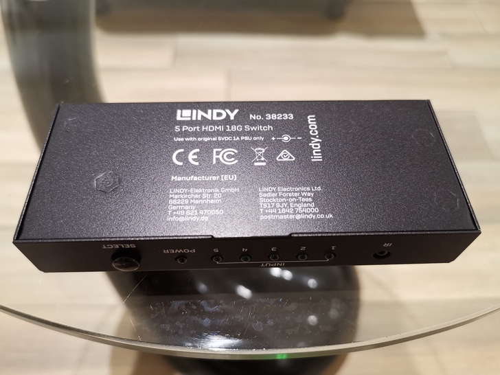 LINDY『HDMI 2.0 4K 18G五進一出切換器（38233_A）』：超前佈署，不怕器材多